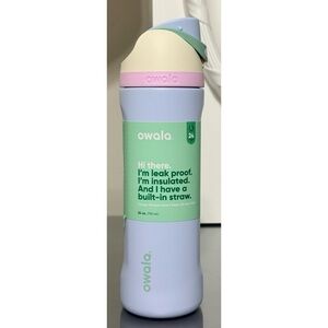 Owala FreeSip 24oz Stainless Steel Water Bottle, PASTEL PEAKS